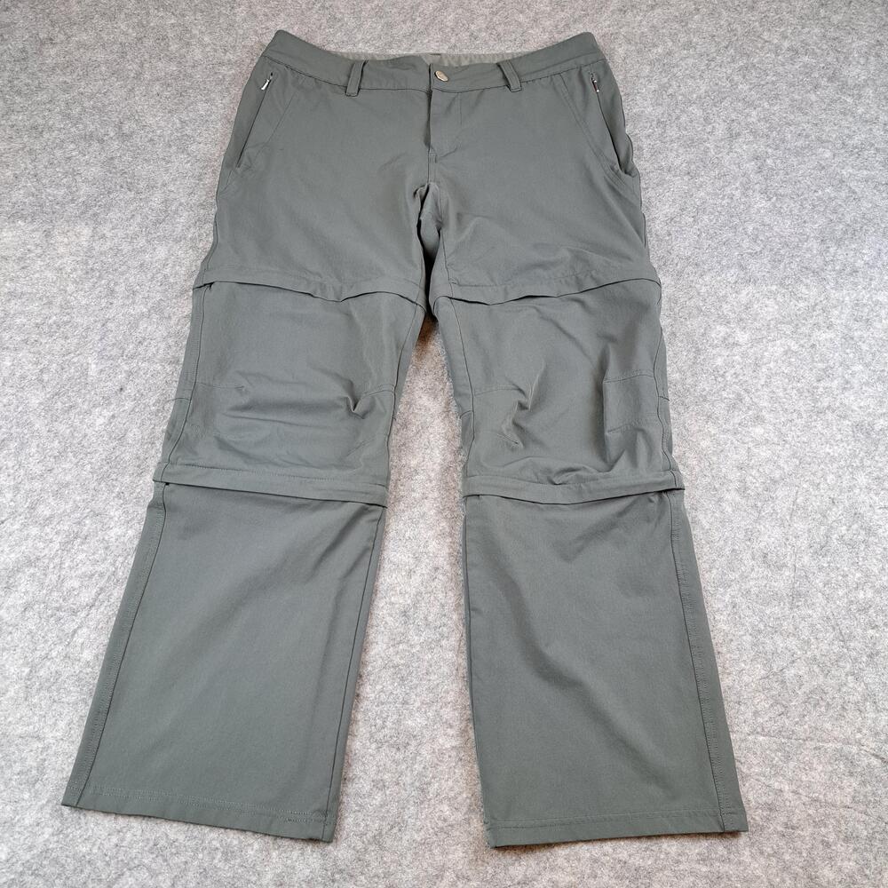 REI Pants Womens 10 Petite Gray Hiking Nylon Stretch Convertible Outdoors Travel